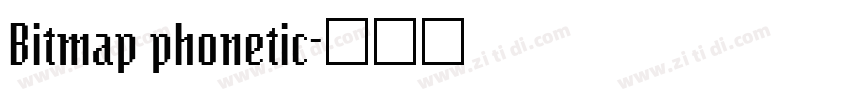 Bitmap phonetic字体转换